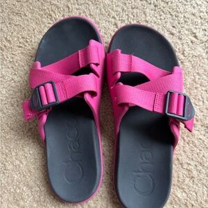 Chaco Fuchsia and Gray Sandals